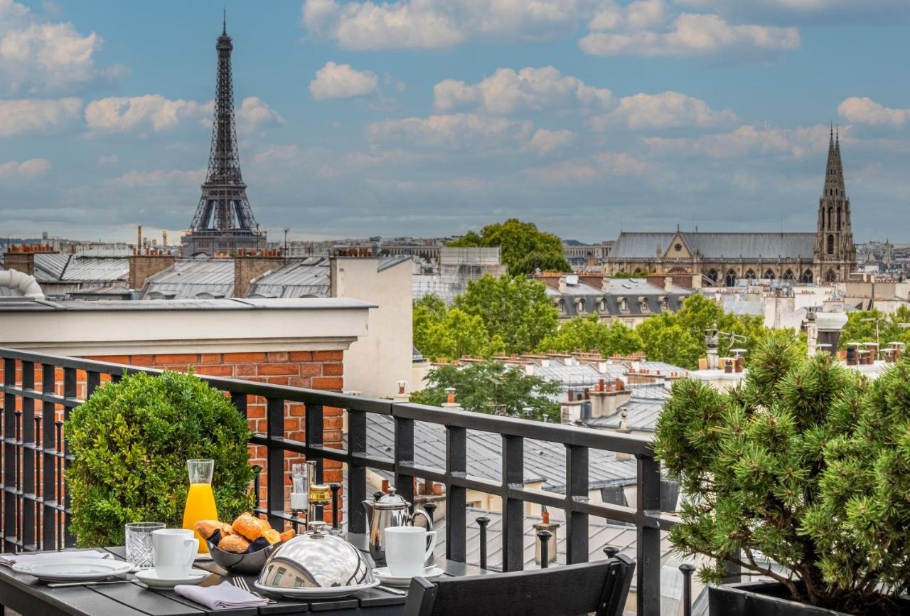 Hotel Pont Royal Paris Bagian luar foto View from the rooftop